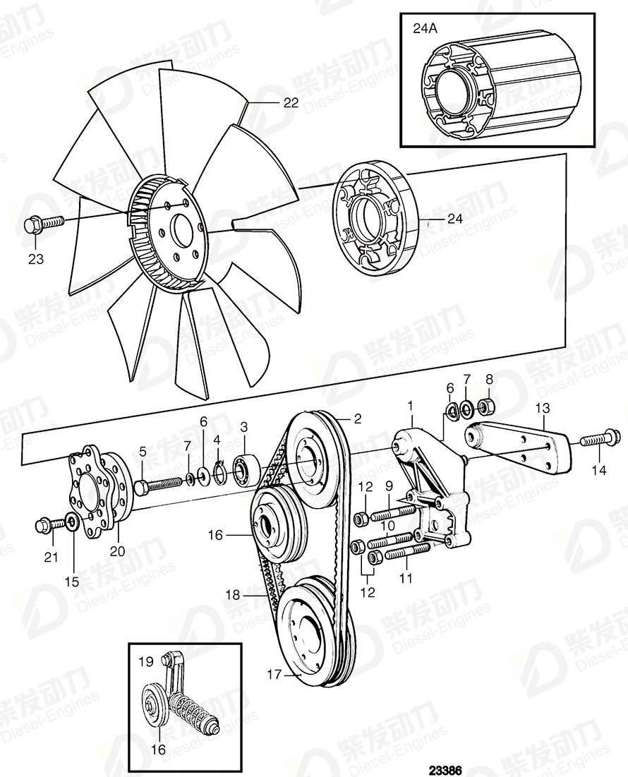 volvo penta Pulley 11032857 Drawing volvo penta Pulley 11032857 Drawing